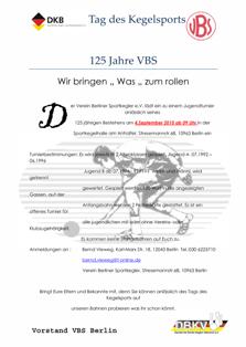 Tag des Kegelsports Jugendturnier